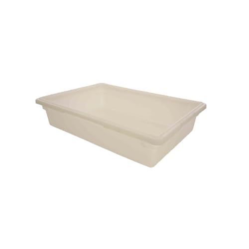A-to-Z Supply PLFB182606PP Food Storage Box, 8-3/4 Gallon, 18" x 26" x 6", Built-in Handle, withstands Temperature -40° to 160°F, Stain Resistant, Dishwasher Safe, Polypropylene, White, NSF
