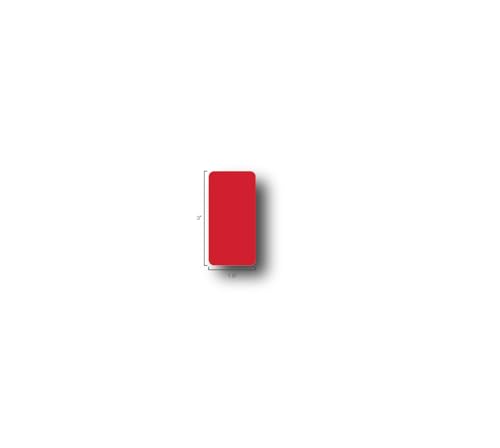 5S Location Marking Dash (Various Sizes Available) Durable Dash Shaped Floor Marker by Graphical Warehouse- Vibrant Colors, Rounded Corners (3x1.5" (50 Pack), Red/White) - color: Red/White, size: 3x1.5" (50 pack)