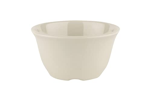 G.E.T. BC-70-DI-EC Melamine Bouillon Cup/Bowl, 7 Ounce, Diamond Ivory (Set of 4) - color: Diamond Ivory, size: 7 Ounce, style: Set of 4