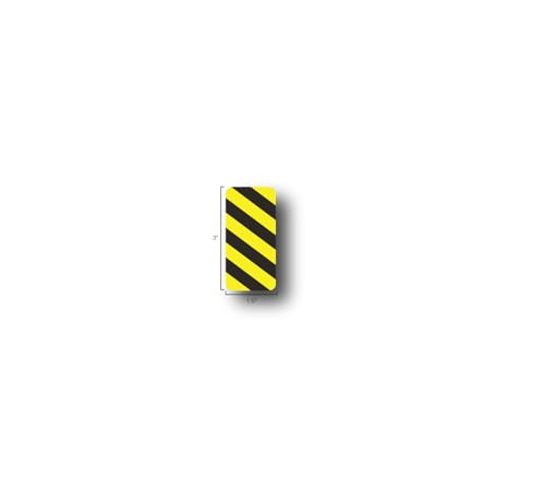 5S Location Marking Dash (Various Sizes Available) Durable Dash Shaped Floor Marker by Graphical Warehouse- Vibrant Colors, Rounded Corners (3x1.5" (50 Pack), Black/Yellow) - color: Black/Yellow, size: 3x1.5" (50 pack)