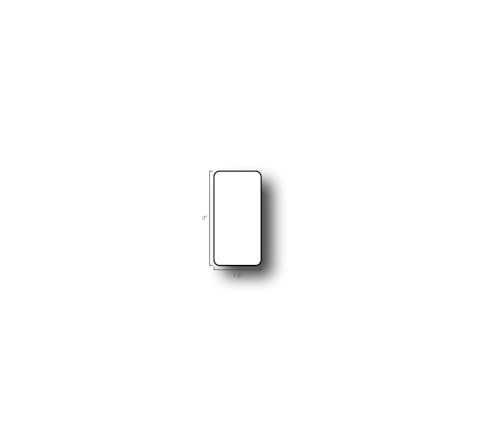 5S Location Marking Dash - Durable Dash Shaped Floor Marker by Graphical Warehouse - Vibrant Colors, Rounded Corners (3x1.5" (50 Pack), White) - color: White, size: 3x1.5" (50 pack)