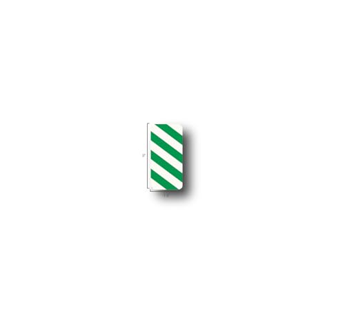 5S Location Marking Dash (Various Sizes Available) Durable Dash Shaped Floor Marker by Graphical Warehouse- Vibrant Colors, Rounded Corners (3x1.5" (50 Pack), Green/White) - color: Green/White, size: 3x1.5" (50 pack)