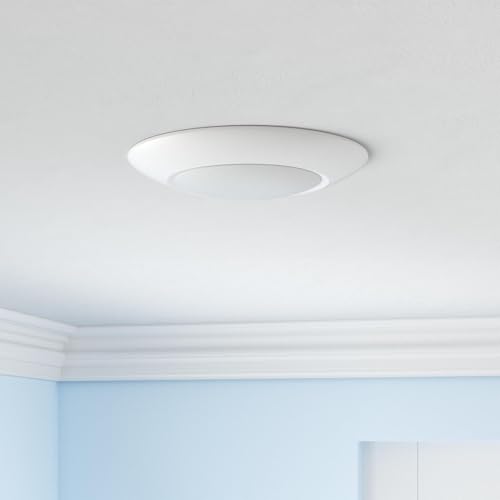 ZAGO 20 Packs 6 Inch LED Disk Light Surface Mount Low Profile Recessed Retrofit Ceiling Fixture for J Box, Dimmable, 15W=75W, 980LM, 5000K Daylight White, CRI>80, ETL Listed, Wet Location - color: 5000K Daylight White