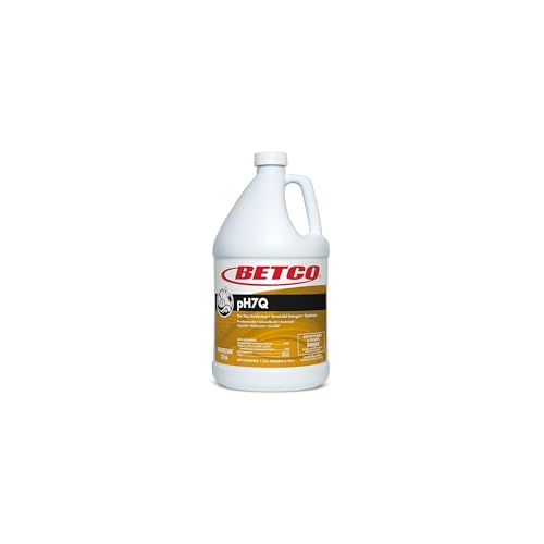 Betco Ph7q Dual Neutral Disinfectant Cleaner, Lemon Scent, 1 Gal Bottle, 4/carton