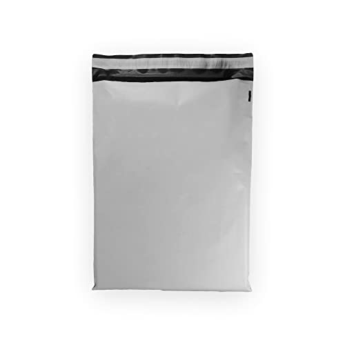 5 EcoSwift 12 x 16 White Large Poly Mailer Size #5 Self Sealing Envelopes Plastic Shipping Mailing Bags 12x16 1.7 mil