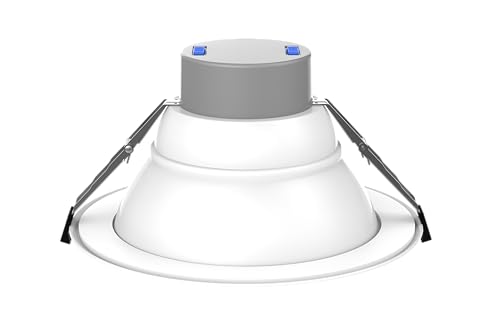 WareLight 10" LED Round Commercial Downlight, 4800 Lumen Max, Wattage & CCT Selectable, 120-277V - size: Round - 10 Inches