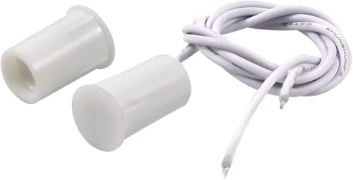 Magnetic Door Switch RC-33 NC Recessed Wired Security Window Door Contact Sensor Alarm White 2 Sets - color: White