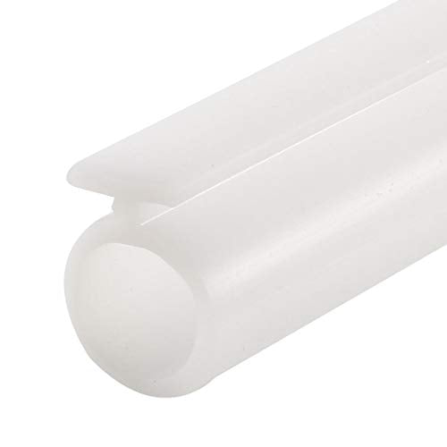uxcell T-Slot Mount Window Weatherstrip Seal 7mm Bulb Bubble for 5mm Slot 1 Meter Long White - color: White, size: 1m