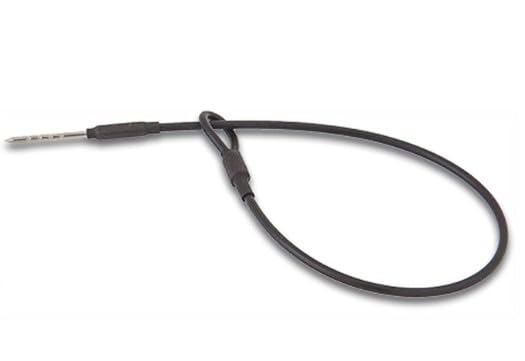 Checkpoint 8.2MHz Compatible 1,000pcs Black Square Mini Hard Tag with Pins & 3" Lanyard