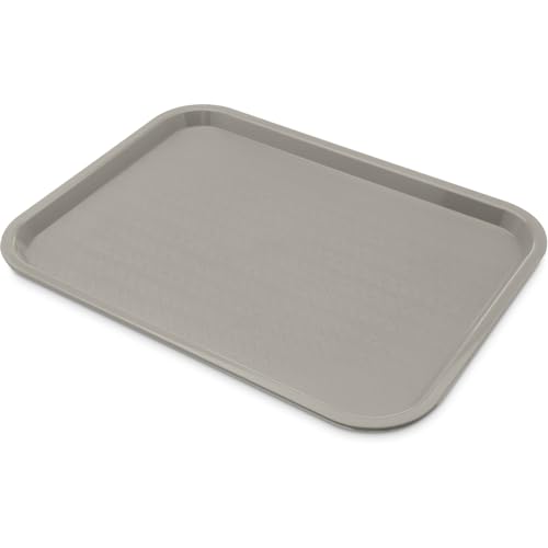 Carlisle FoodService Products Café Cafeteria Tray, Fast Food Tray for Restaurant or Commercial Use, 12" x 16", 24 Count, Gray - color: Gray, size: 12" x 16"