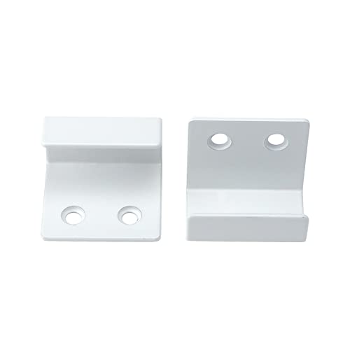 Coshar 10 Pcs Stainless Steel Hanger Bracket, 21mm Inner Width, White - size: 21mm Inner Width(White)