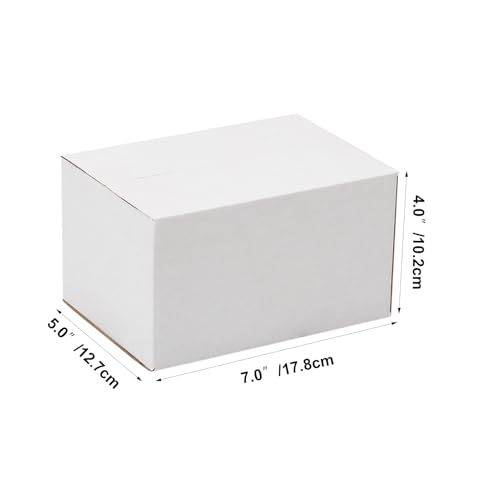 7x5x4 Shipping Boxes Set of 40, Kraft Corrugated Cardboard White Box Small Business Boxes Mailers for Packaging, Moving, Packing - color: White Shipping Box, size: 7x5x4 Box
