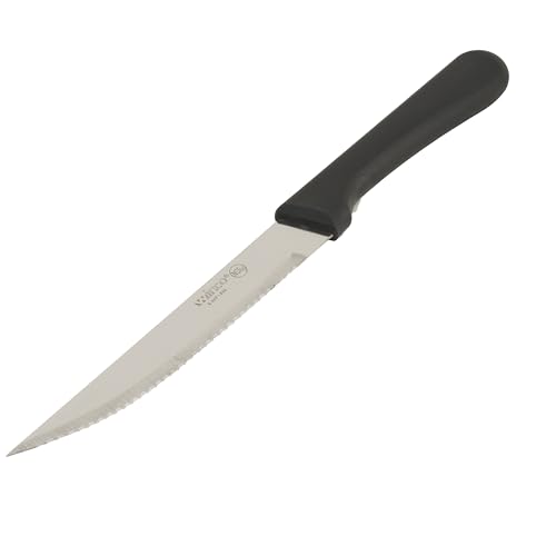 Winco Black Blade, Plastic Steak Knife with Handle (Set of 12) - size: 5", style: PP Pointed