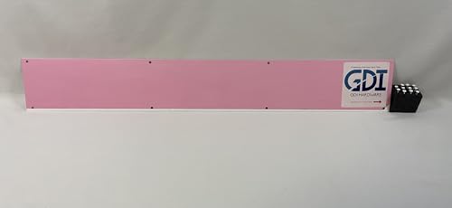 Anodized Aluminum Kickplates, Various Sizes, Colors, and Mounting Options Available, 0.040-Inch Profile, Square Corners, American Made (Ultra White, 4" x 34" - for 36" Door) - color: Ultra White, size: 4" x 34" - for 36" Door