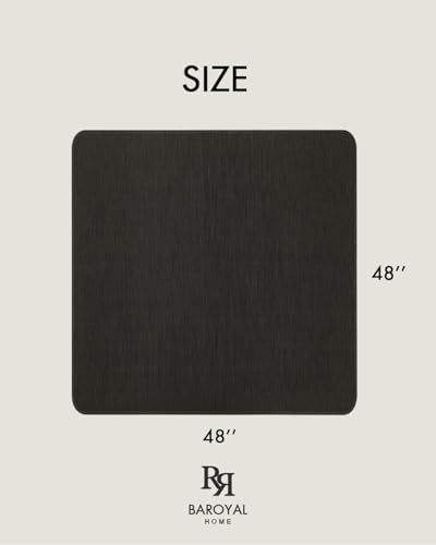 Baroyal Office Chair Mat for Hardwood Floor, Anti-Slip PVC, 48 x 48 Inch - color: Espresso, size: 48" x 48"