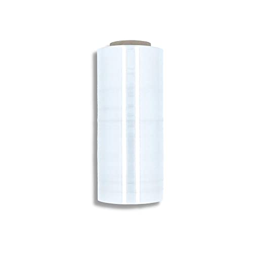 PSBM Machine Stretch Wrap, 1 Roll 10 Inch x 6000 Feet 80 Gauge Heavy Duty Clear Plastic Wrap Industrial Strength Shrink Film for Moving, Packing & Shipping