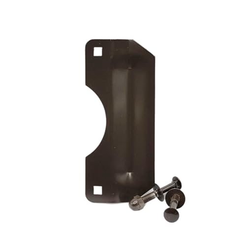 Door Latch Protector | Steel Lock Latch Guard Plate | Storefront Door Security | Cover Plate for Out-Swinging Doors | Tuff Strike | Oil Rubbed Bronze - color: Oil Rubbed Bronze