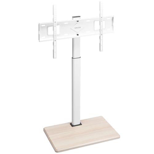 VEVOR Rolling TV Stand, Mobile TV Cart for 32-70 Inch Screens, 25° Left-Right Rotation and Height Adjustable TV Mount on Wheels, Holds up to 99 lbs for Corner, Bedroom, Outdoor, Max VESA 600x400mm - style: without Trays