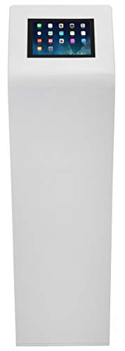Displays2go 10 Inch Tablet Floor Stand - color: White, size: Up to 10.5” Monitor Size