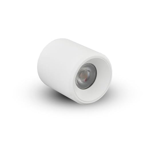Pemberly Row 4.25" Aluminum LED Downlight, Surface Mounted Fixture, White Finish, Dimmable, 20W, 3000K, 1746 Lumens, ETL Commercial Grade Lighting for Residential or Commercial Spaces