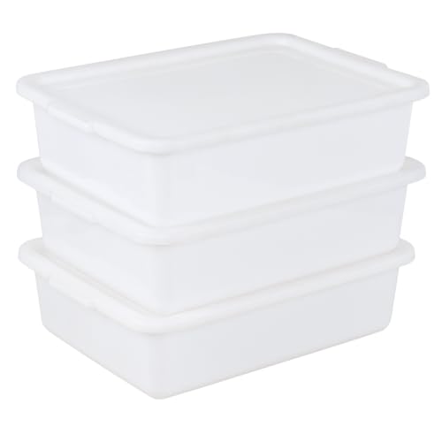 3-Pack 13L Pizza Dough Proofing Box with Lid, Dough Rising Tray