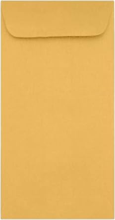 LUXPaper #14 Policy Business Envelopes | 5" x 11 1/2" | Brown Kraft | 28lb. Text | 50 Qty