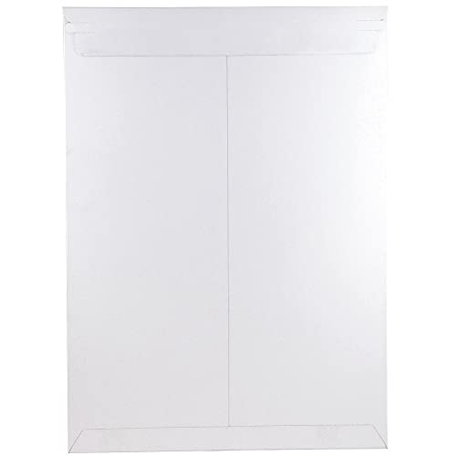 JAM PAPER Stay-Flat Photo Mailer Envelopes with Peel & Seal Closure - 13 x 18 - White - 6 Rigid Mailers/Pack - color: 13" x 18", size: 6 per Pack