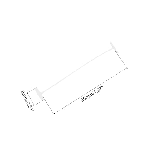 MECCANIXITY Standard Tagging Fasteners, Plastic Regular, Standard Label Gun Price Tagging Barbs for Garment Price Tag Label Tagging Barbs 50mm/2 Inch, Pack of 1500 White - color: White, size: 50mm/2 Inch