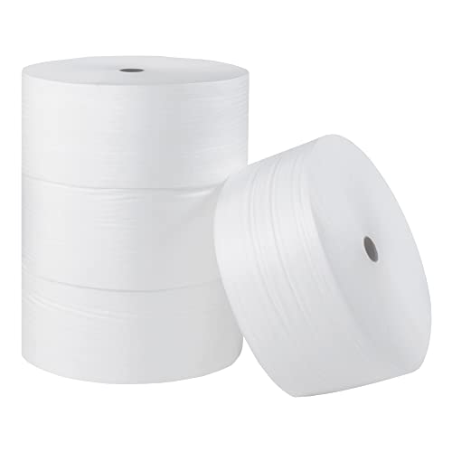 Aviditi FWUPS116S12 Polyethylene Parcel Ready Air Foam Roll, 900' Length x 12" Width x 1/16" Height, White