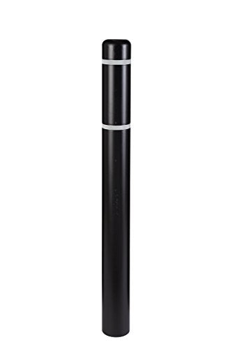 Innoplast BollardGard 4" x 52" Bollard Cover (Black White Tape) - color: Black White Tape, size: 1-Pack