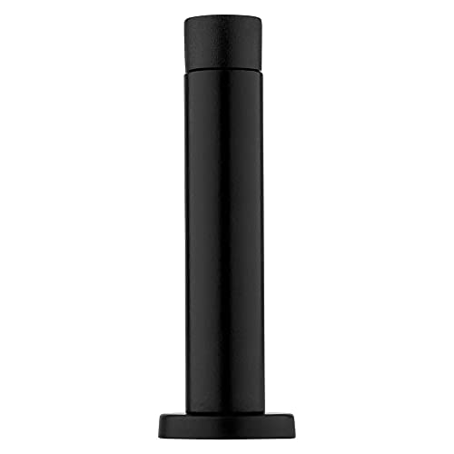 National Hardware Cooper Door Stop, 3", Aluminum, Matte Black - color: Matte Black with Matte Black Tip