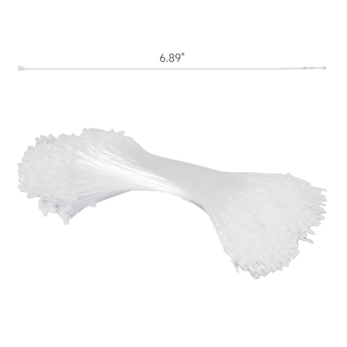 SIDAZON 7 Inch 3000 Pcs Plastic Fasteners Hang Tags Clear Snap Lock Pins Security Loop Price Tag Pins Safety Ring Ties for Retail Store Clothing Accessory (7" 3000pcs, Clear) - color: Clear, size: 7" 3000pcs