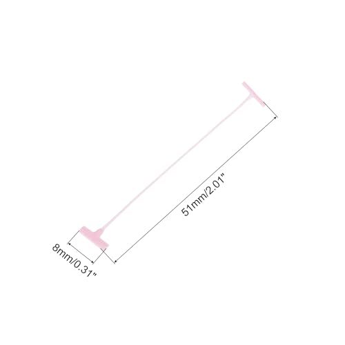 MECCANIXITY Standard Tagging Fasteners,Plastic Regular,Standard Label Gun Price Tagging Barbs for Garment Price Tag Label Tagging Barbs 50mm/2 Inch,Pack of 1500 Pink - color: Pink, size: 50mm/2 Inch