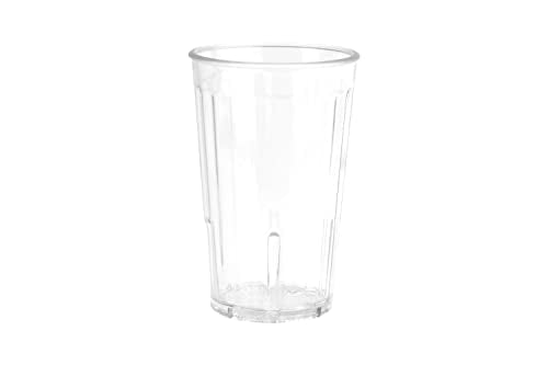 G.E.T. 8808-1-CL-EC Heavy-Duty Shatterproof Plastic Faceted Tumblers, 8 Ounce, Clear (Set of 4) - size: 8 Ounces, style: Set of 4