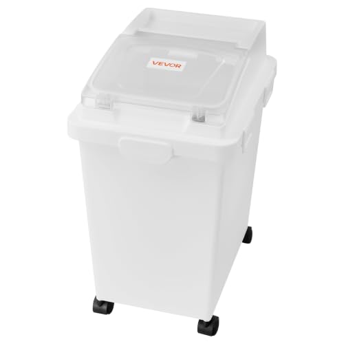 VEVOR Rice Storage Container 3 Pack 33 lbs/5.28 Gallons Dog Food Dispenser - size: 5.2 Gallon*3