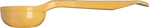 Carlisle FoodService Products 492104 Measure Miser Solid Measuring Spoon with Short Handle, 1 Ounce, Yellow - color: Yellow, size: 1 oz (Pack of 1), style: Modern