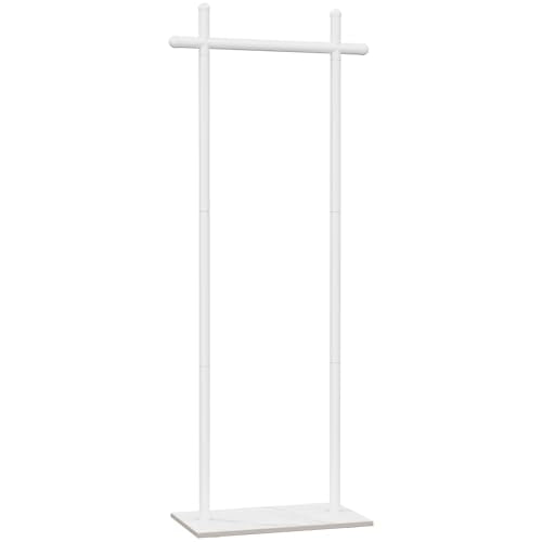 Industrial Clothes Racks,Metal Garment Trees,68.9in,White,Small - color: White, size: 19.7*11.8*68.9in