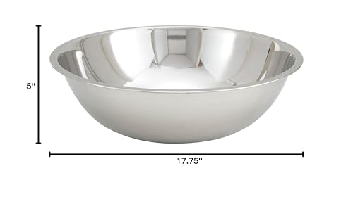 Winco MXB-1600Q Mixing Bowl, 16-Quart (Pack of 4) - size: 16 Quart (Pack of 4), style: Economy