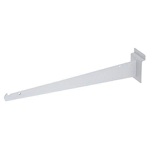 Slatwall Shelf Brackets 14" White