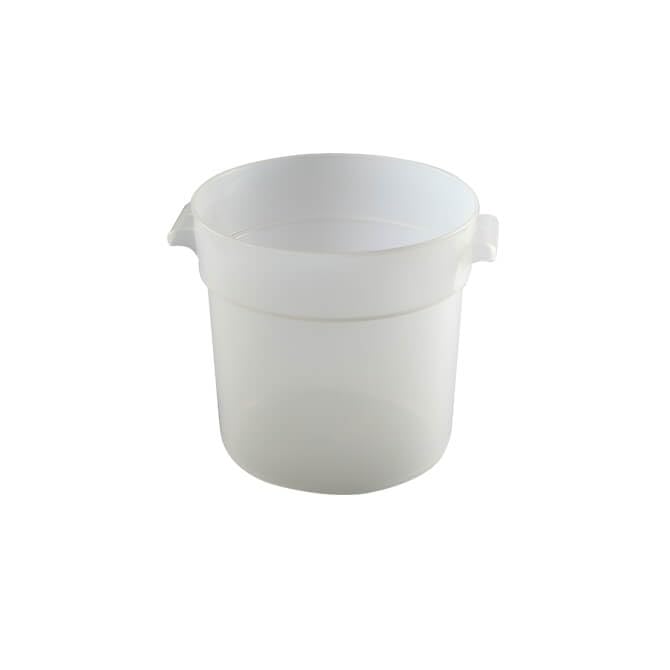 FSE 18-Quart Round Food Storage Container, White Plastic Food Storage