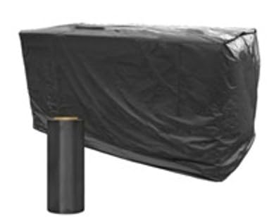 – 150” x 74” Pallet Cover, 3 MIL Black Plastic Pallet Shroud, Heavy Duty Polyethylene Pallet Covers, Large Industrial Pallet Bag, Made in USA