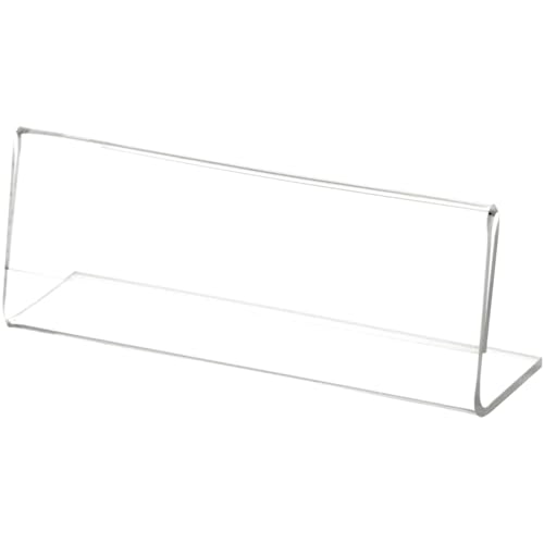 Plymor 4" W x 1.5" H Angled Sign Display/Literature Holder - size: 4" x 1.5"