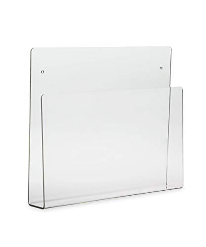 SOURCE ONE Deluxe Clear Acrylic File Chart Holder Wall Mount - size: 6-Pack Large