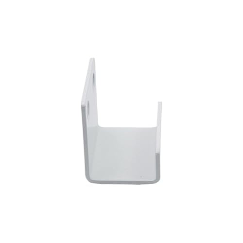 Coshar 10 Pcs Stainless Steel Hanger Bracket for Ceramic Tile Billboard - size: 25mm Inner Width(White)