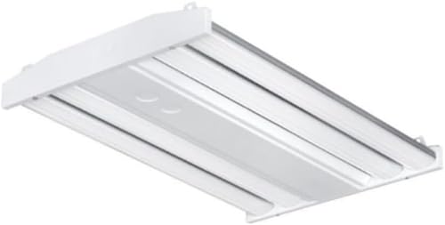 Hubbell Columbia Lighting LED Linear High Bay, 5000K, 10,500 Lumens, 74 watts, Wide Light Distribution, 22.7 inches Long, 0-10V Dimming, 2 ft LED High Bay, CLB2-50LX-W-EDU
