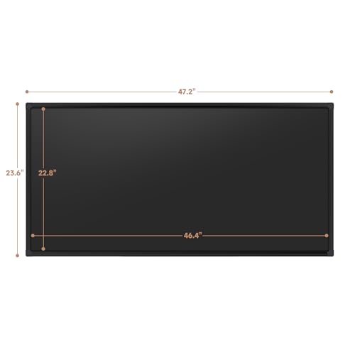 SELEAD Magnetic Chalkboard 48 x 24 Inches, Black Aluminum Frame - size: 48"W x 24"H