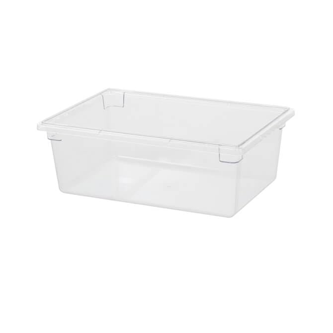 FSE 8-1/2-Gallon Clear Food Storage Box, Polycarbonate, 18"W x 26"D x 6"H