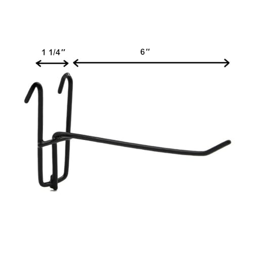 Eastern Tree 30 Packs 6" Metal Gridwall Hooks, Standard Grid Wall Hooks is Fit to Any Grid Wall Panels - size: 6 Inch