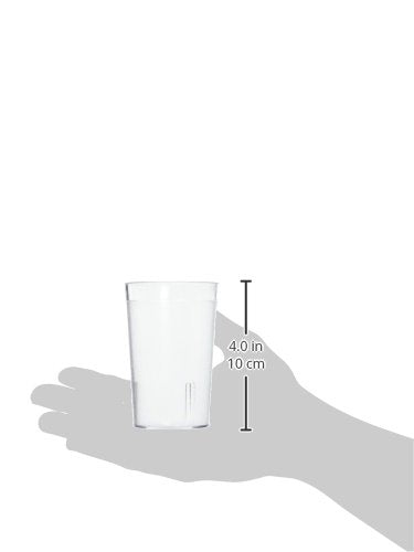 Winco Pebbled Tumblers, 8-Ounce, Clear, 12 Count (Pack of 1)