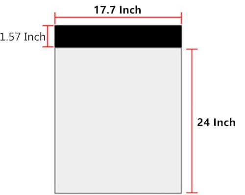 17.7 X 24 Inches White Poly Mailers Large Self-Sealing Shipping Bags 10 Pcs - size: 17.7 X 24 Inch/10 pcs